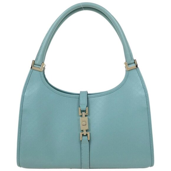 Gucci Handbags - Gucci Light Blue Leather GG Jackie Handbag 002.1068 001013 155330